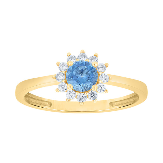 10Kt Gold Cz Ring