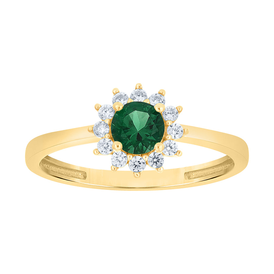 10Kt Gold Cz Ring