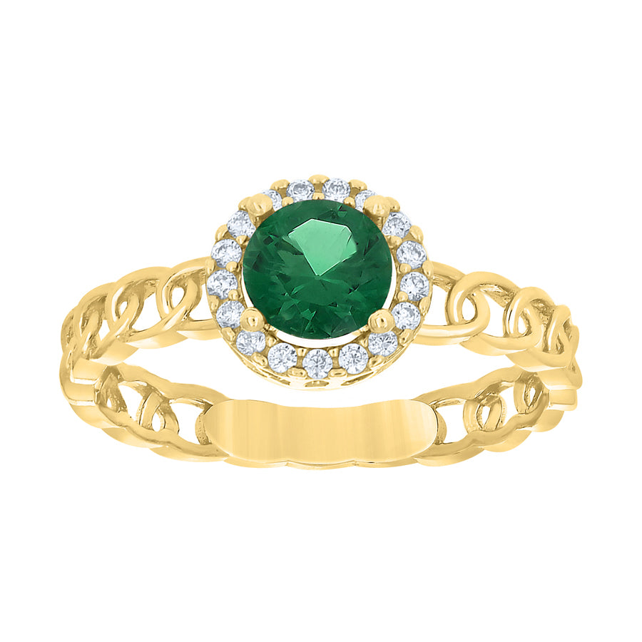 10Kt Gold Cz Ring