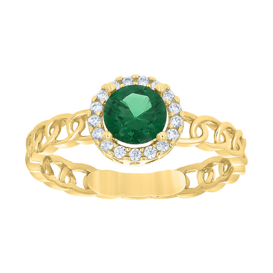 10Kt Gold Cz Ring