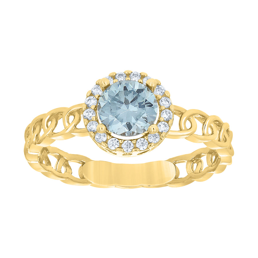 10Kt Gold Cz Ring