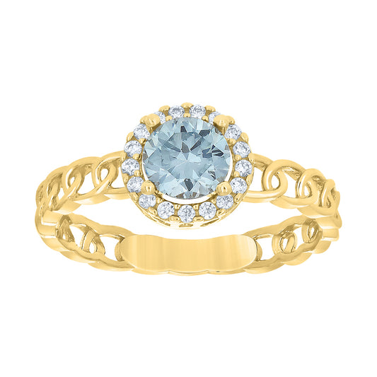 10Kt Gold Cz Ring