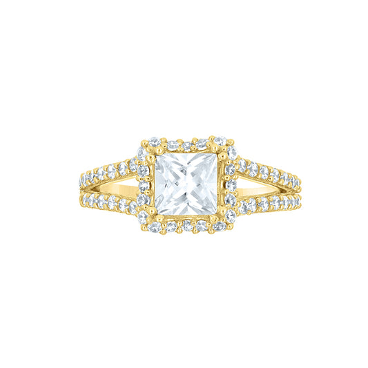 10Kt Gold Cz Ring