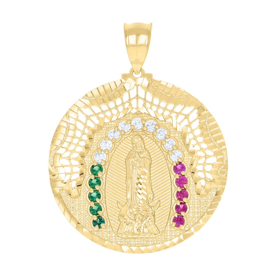 10Kt Gold Cz Pendant