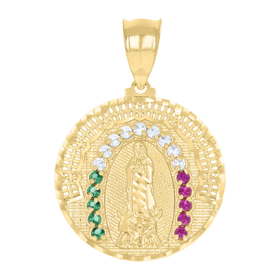 10Kt Gold Cz Pendant