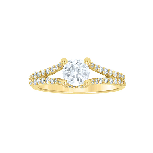 10Kt Gold Cz Ring