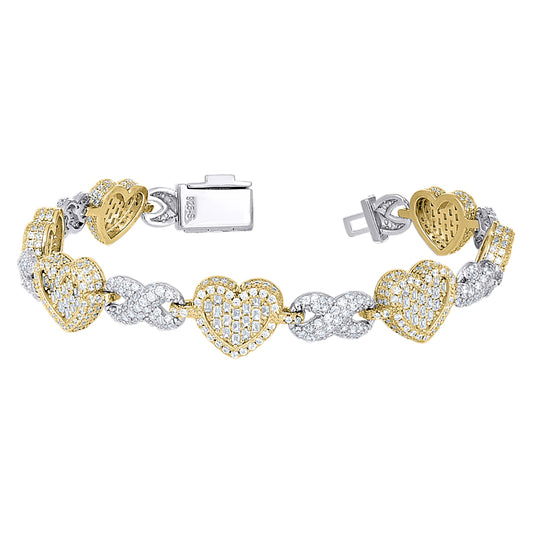 925 Sterling Silver Moissanite Bracelet