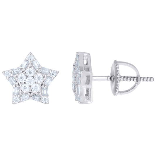 925 Sterling Silver Moissanite Earrings