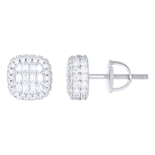 925 Sterling Silver Moissanite Earrings
