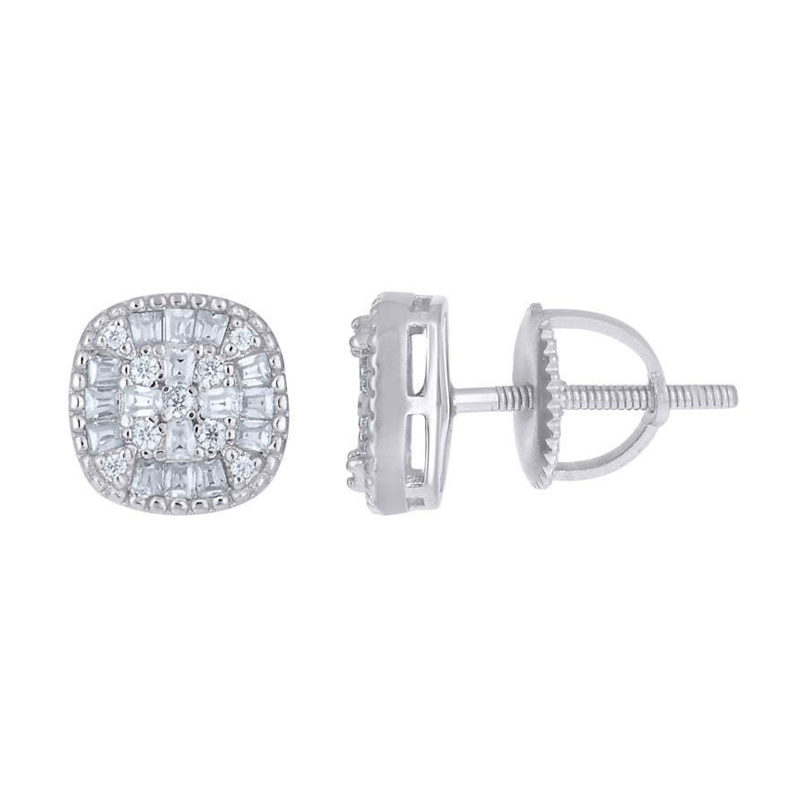 925 Sterling Silver Moissanite Earring