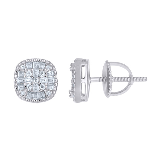 925 Sterling Silver Moissanite Earring