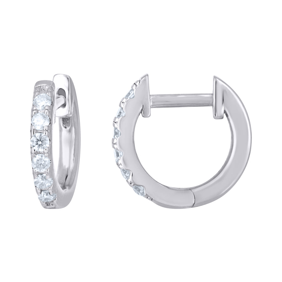 925 Sterling Silver Moissanite Earring