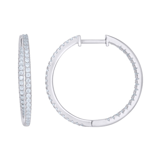 925 Sterling Silver Moissanite Earring