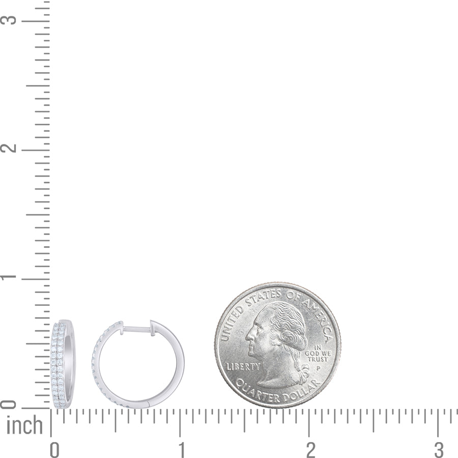 925 Sterling Silver Moissanite Earring