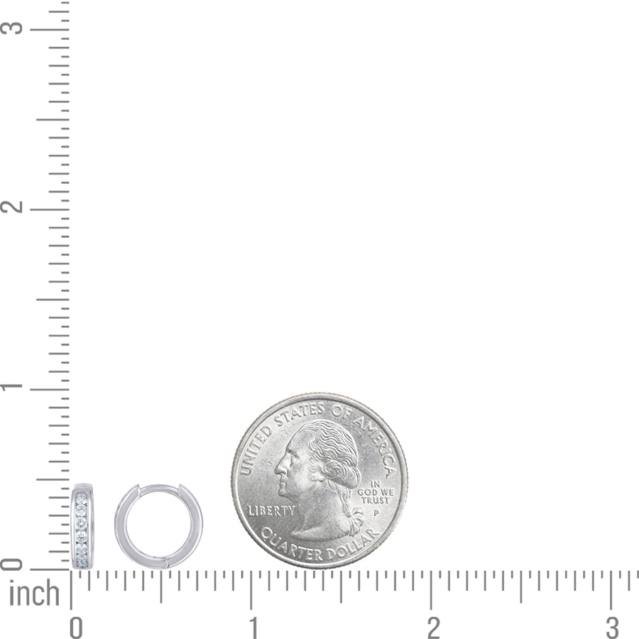 925 Sterling Silver Moissanite Earring