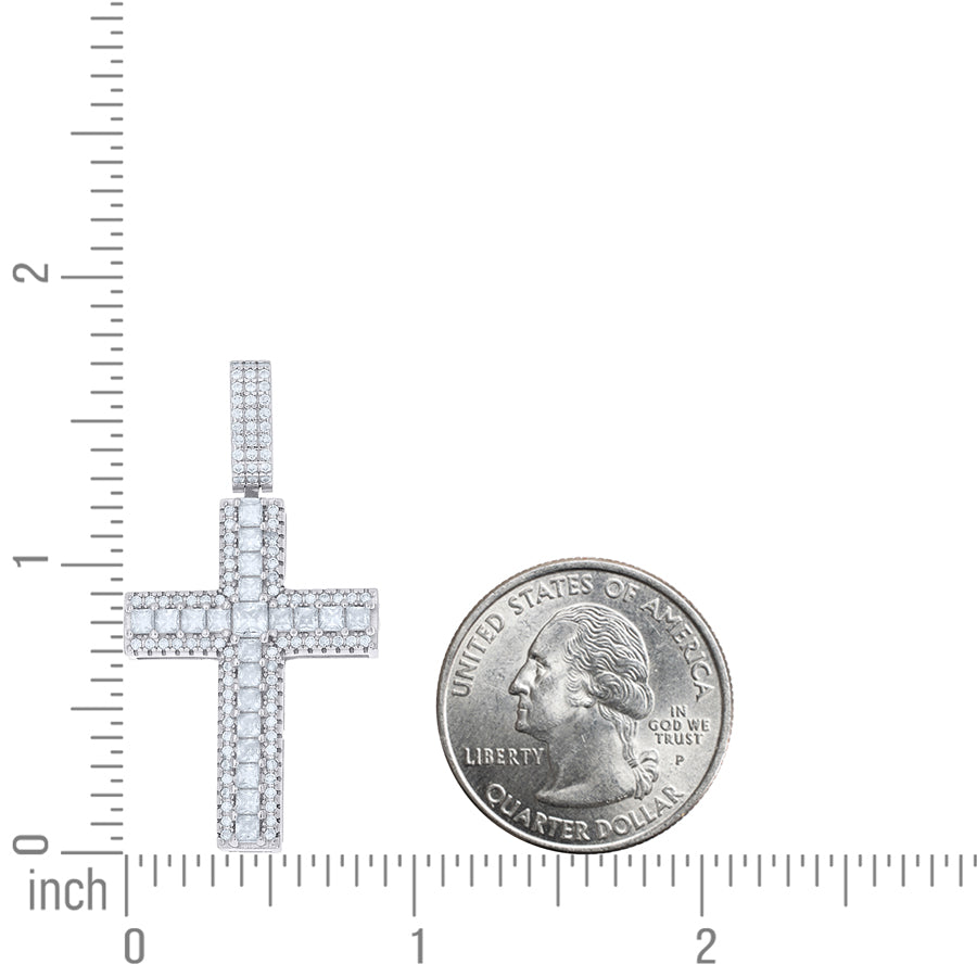925 Sterling Silver Moissanite Pendant