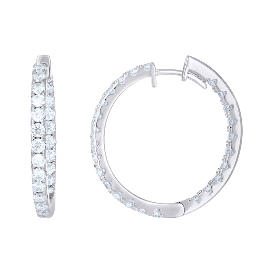 925 Sterling Silver Moissanite Earring