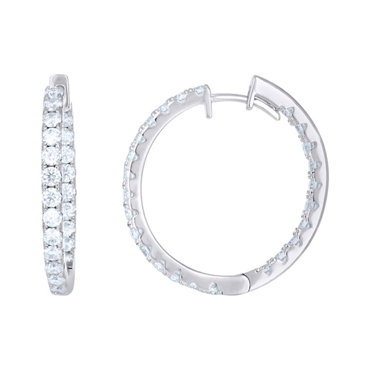 925 Sterling Silver Moissanite Earring