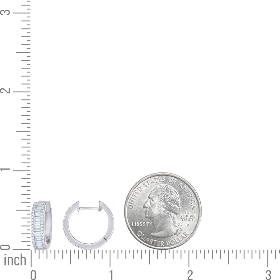 925 Sterling Silver Moissanite Earring