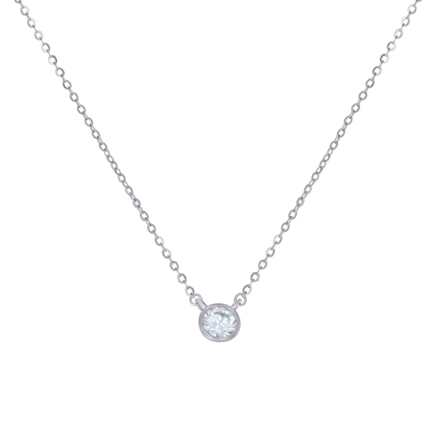 925 Sterling Silver Moissanite Necklace