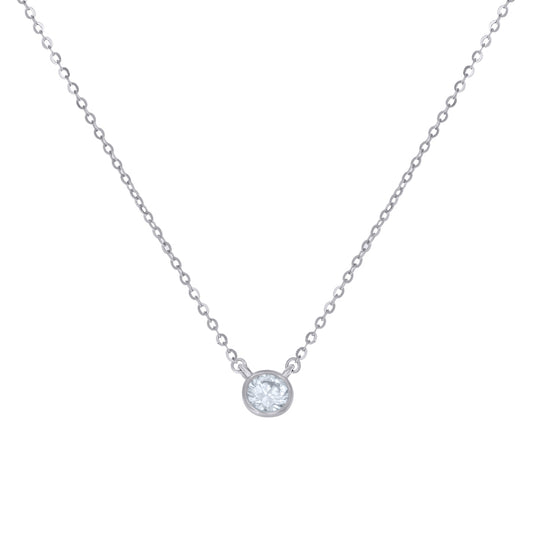 925 Sterling Silver Moissanite Necklace