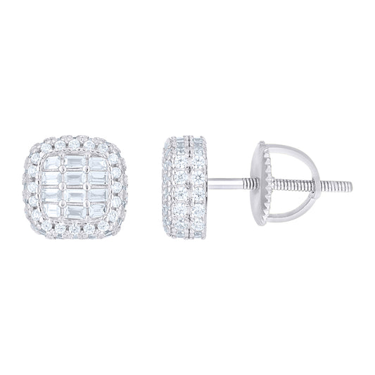 925 Sterling Silver Cz Earring