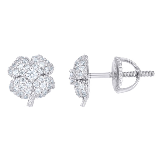 925 Sterling Silver Cz Earring