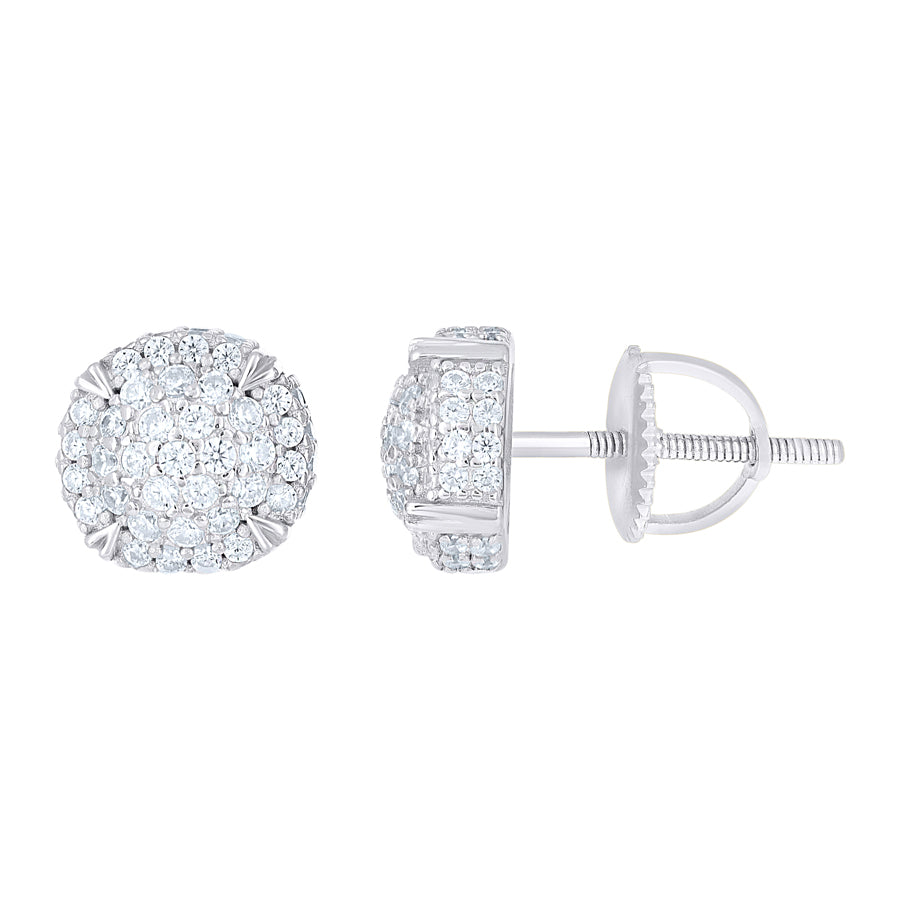 925 Sterling Silver Cz Earring