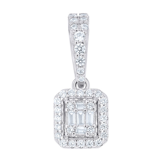 925 Sterling Silver Cz Pendant