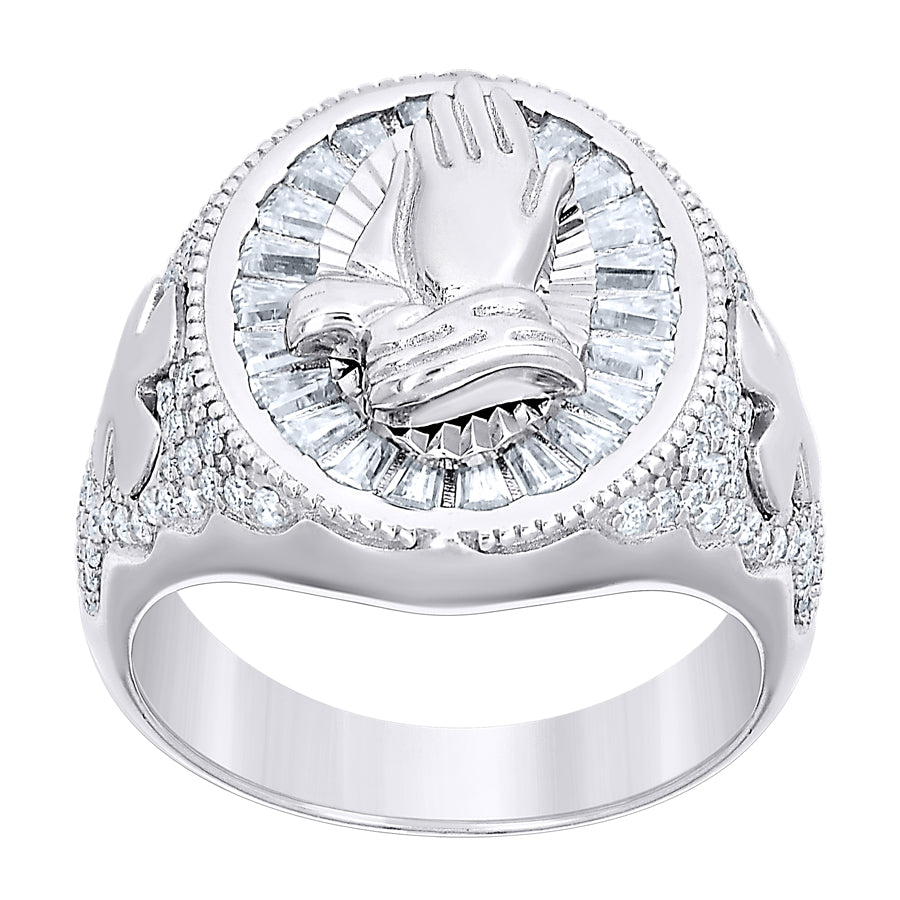 925 Sterling Silver Moissanite Ring