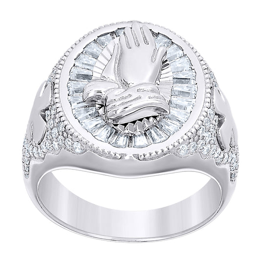 925 Sterling Silver Moissanite Ring