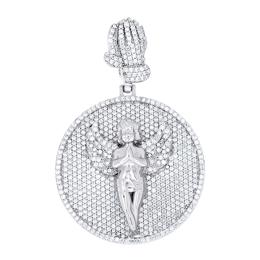 925 Sterling Silver Moissanite Pendant