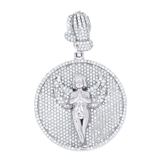 925 Sterling Silver Moissanite Pendant