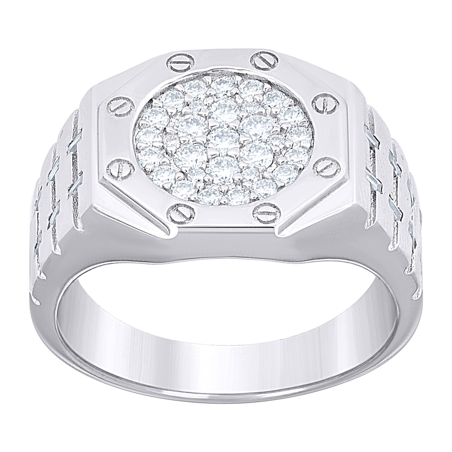 925 Sterling Silver Moissanite Ring