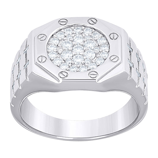 925 Sterling Silver Moissanite Ring