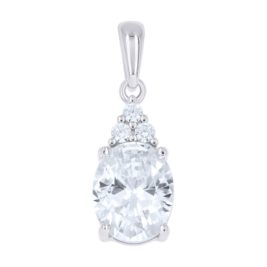 925 Sterling Silver Cz Pendant