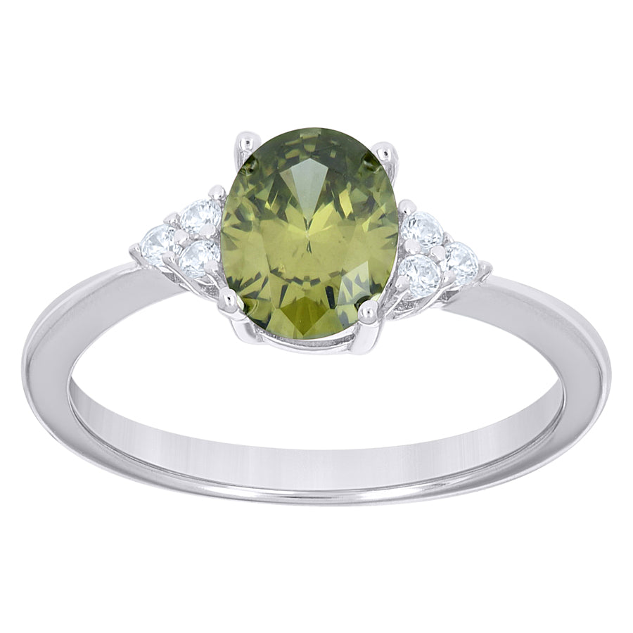 925 Sterling Silver Cz Ring