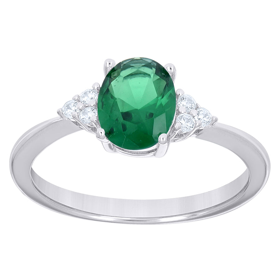 925 Sterling Silver Cz Ring