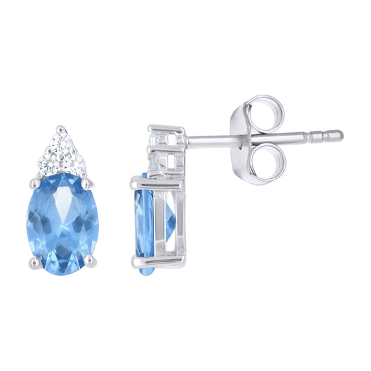 925 Sterling Silver Cz Earring