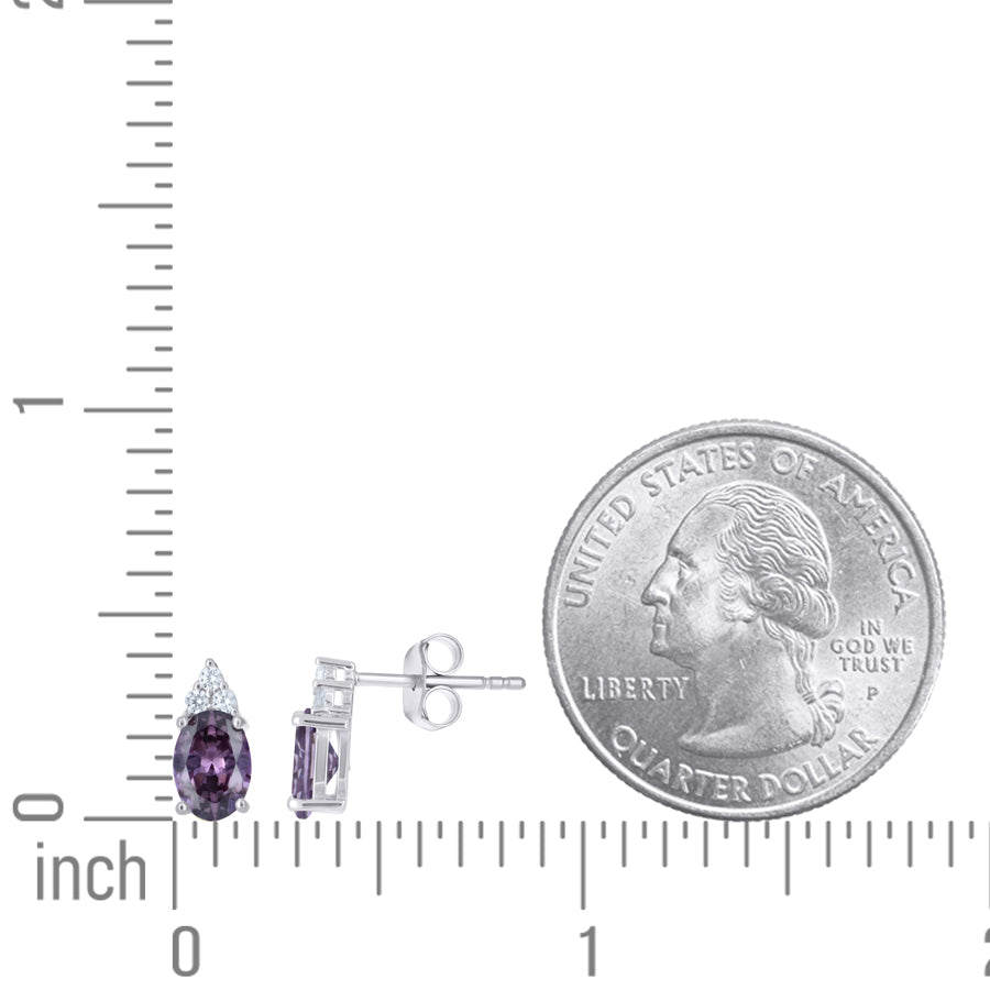 925 Sterling Silver Cz Earrings