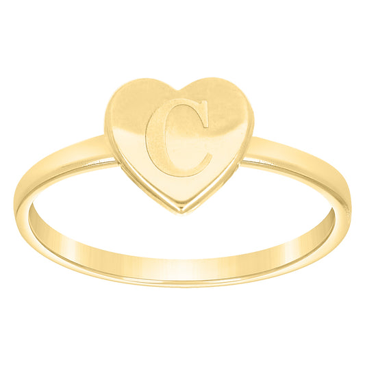 10Kt Gold Ring Letter "C"