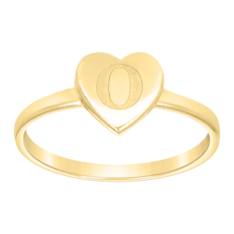 10Kt Gold Ring Letter "O"