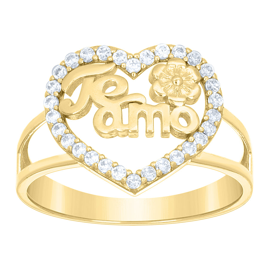 10Kt Gold Cz Ring