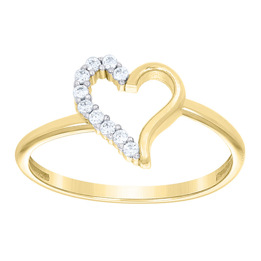 10Kt Gold Cz Ring