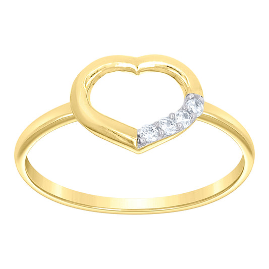 10Kt Gold Cz Ring