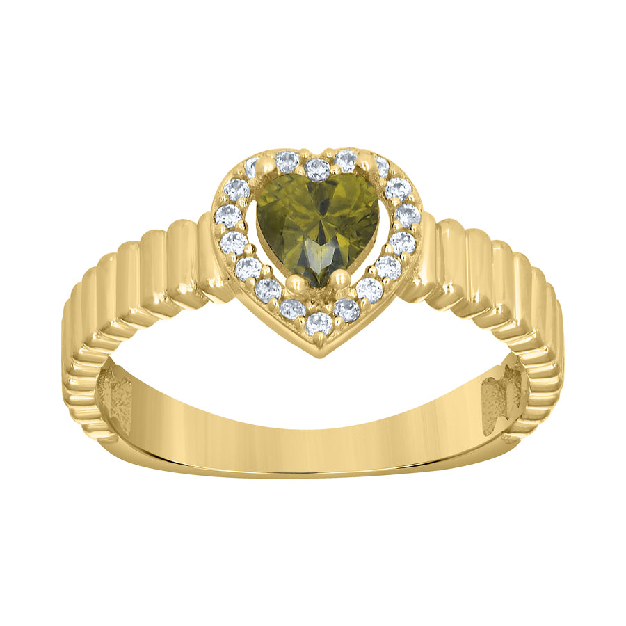 10Kt Gold Cz Ring