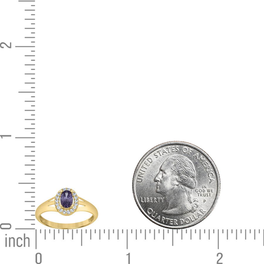 10Kt Gold Cz Ring