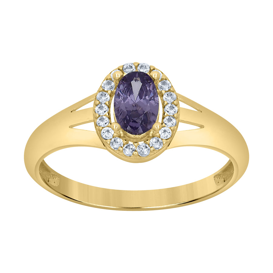 10Kt Gold Cz Ring