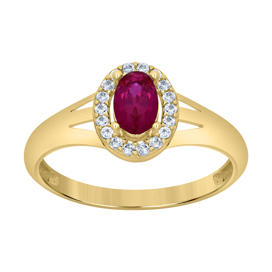 10Kt Gold Cz Ring