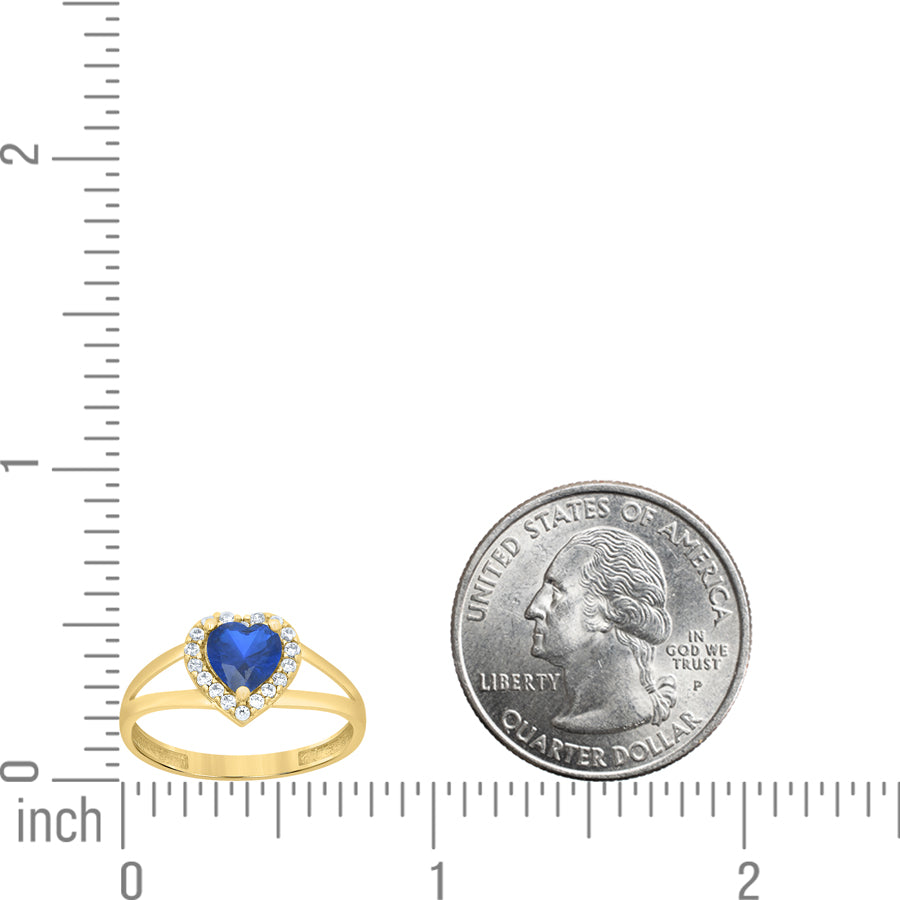 10Kt Gold Cz Ring
